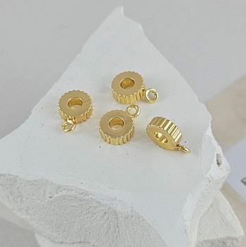 Бейл 10х2.5х7 мм, внутр. d 3 мм, для подвесок, кулонов позолота 14К (9611-З) купить в Воронеже | Заказать в интернет-магазине Viva Beads
 Бейл 10х2.5х7 мм, внутр. d 3 мм, для подвесок, кулонов позолота 14К (9611-З) купить в Воронеже | Заказать в интернет-магазине Viva Beads