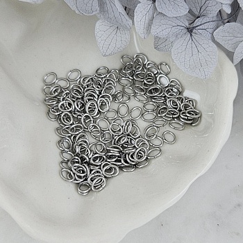 10 шт. Колечки овальные 4х3x0.6 мм соединительные разъемные, нержавеющая сталь (10246-4) соединительные колечки и кольца-коннекторы купить с доставкой по России | Интернет-магазин Viva Beads