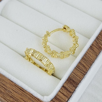 Швензы кольца, бублики, конго 20х3.8 мм фактурные, позолота 14К (10240-З) купить с доставкой по России | Интернет-магазин Viva Beads