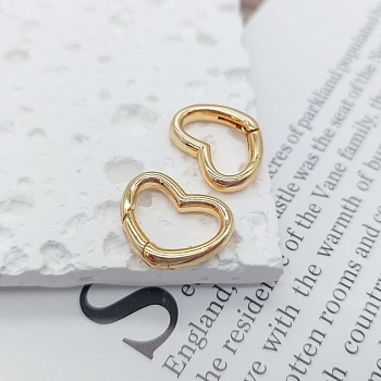 Замок карабин Сердце 13х16 мм позолота 18К (6186-З) купить в Воронеже | Заказать в интернет-магазине Viva Beads
 Замок карабин Сердце 13х16 мм позолота 18К (6186-З) купить в Воронеже | Заказать в интернет-магазине Viva Beads