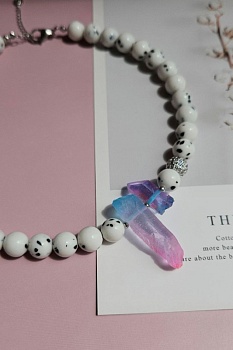 Fusion: набор материалов для создания колье кристаллами кварца (НАБОР-46)