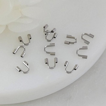 1 шт. Защита тросика, протектор 5.3x4.8x1.2 мм нержавеющая сталь (7493) купить с доставкой по России | Интернет-магазин Viva Beads