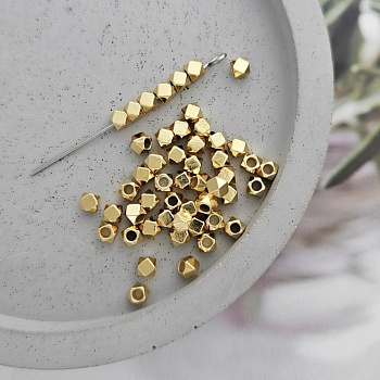 10 шт. Бусина разделитель многогранник 3 мм позолота 18К (8870-3-З-УЦ) купить в Воронеже | Заказать в интернет-магазине Viva Beads
