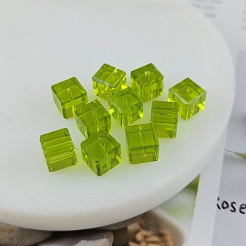 УЦЕНКА 1 шт. Бусина куб ок. 8 мм салатовый хрустальное стекло (8642-САЛ) купить в Воронеже | Заказать в интернет-магазине Viva Beads
 УЦЕНКА 1 шт. Бусина куб ок. 8 мм салатовый хрустальное стекло (8642-САЛ) купить в Воронеже | Заказать в интернет-магазине Viva Beads