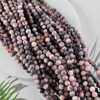 Нить 38 см Яшма розовая бусины ок. 6.5-7 мм тонированная, бусины гладкий шар (10051-6) для бижутерии купить с доставкой по России | Интернет‑магазин Viva Beads