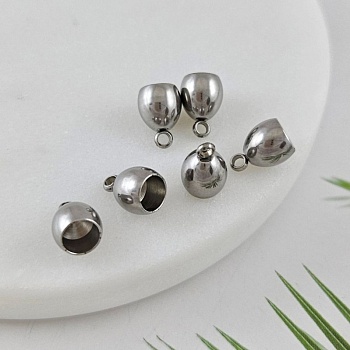 1 шт. Концевик для шнуров толщиной 5 мм, нержавеющая сталь (10029) купить в #REGION_P# | Заказать в интернет-магазине Viva Beads
