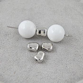 УЦЕНКА 1 шт. Бусина разделитель 6.7х5.7х3.6 мм фри форм, родиевое покрытие (9641-Р-УЦ) купить в Воронеже | Заказать в интернет-магазине Viva Beads
