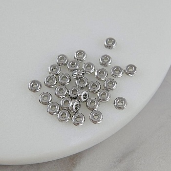 1 шт. Бусина разделитель рондель с насечками 3.8х2 мм родиевое покрытие (9435-4-Р) купить в Воронеже | Заказать в интернет-магазине Viva Beads
 1 шт. Бусина разделитель рондель с насечками 3.8х2 мм родиевое покрытие (9435-4-Р) купить в Воронеже | Заказать в интернет-магазине Viva Beads