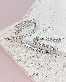 Коннектор 34х12.5х12 мм родиевое покр. (8012-Р) купить с доставкой по России | Интернет-магазин Viva Beads