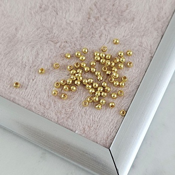 10 шт. Бусина разделитель 2 мм позолота 14К (6667-2-З/14К) купить с доставкой по России | Интернет-магазин Viva Beads