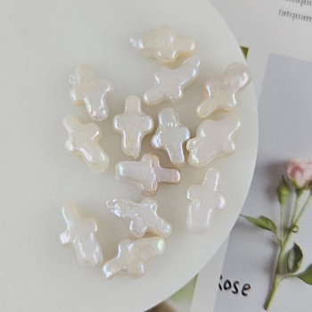 УЦЕНКА .1 шт. Жемчуг натуральный барокко 9-10х14-15 мм форма креста белый АА (4337-УЦ) купить в #REGION_P# | Заказать в интернет-магазине Viva Beads
