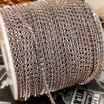 50 см Стразовая цепь SS 4.5 1.7 мм опал (4267) купить с доставкой по России | Интернет-магазин Viva Beads