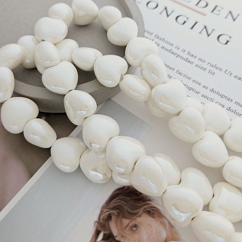 УЦЕНКА Бусина сердце 17х15 мм белый, керамика (5502-Б-УЦ) купить в Воронеже | Заказать в интернет-магазине Viva Beads
 УЦЕНКА Бусина сердце 17х15 мм белый, керамика (5502-Б-УЦ) купить в Воронеже | Заказать в интернет-магазине Viva Beads