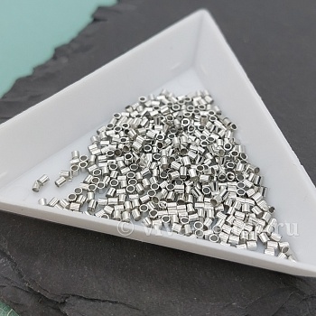 0.7 грамма Кримпы трубочки 1.5 мм цвет платина (6493-П) купить в Воронеже | Заказать в интернет-магазине Viva Beads
 0.7 грамма Кримпы трубочки 1.5 мм цвет платина (6493-П) купить в Воронеже | Заказать в интернет-магазине Viva Beads