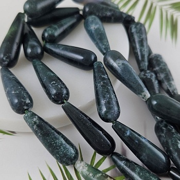  1 шт. Агат моховый ок. 30х10 мм, бусины гладка капля (9936-МОХ) купить в Воронеже | Заказать в интернет-магазине Viva Beads
