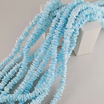 нить 20-21 см Бусины из ракушки ок. 8-10 мм фри форм, голубой (8747-ГОЛ) купить в Воронеже | Заказать в интернет-магазине Viva Beads
 нить 20-21 см Бусины из ракушки ок. 8-10 мм фри форм, голубой (8747-ГОЛ) купить в Воронеже | Заказать в интернет-магазине Viva Beads