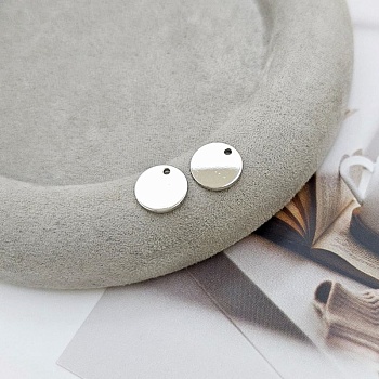 УЦЕНКА Подвеска круглая 12 мм родиевое покрытие (6747-Р/12-УЦ) купить с доставкой по России | Интернет-магазин Viva Beads