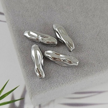 УЦЕНКА 1 шт. Бусина разделитель фри форм 19.2x6 мм родиевое покрытие (8660-Р-УЦ) купить с доставкой по России | Интернет-магазин Viva Beads