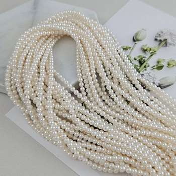 Нить 39-40 см Жемчуг Майорка 3 мм, жемчужный (9737-3) купить в Воронеже | Заказать в интернет-магазине Viva Beads
 Нить 39-40 см Жемчуг Майорка 3 мм, жемчужный (9737-3) купить в Воронеже | Заказать в интернет-магазине Viva Beads