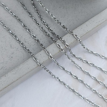 50 см Цепь тонкая 1.5 мм / толщина / нержавеющая сталь (8950) купить в Воронеже | Заказать в интернет-магазине Viva Beads

