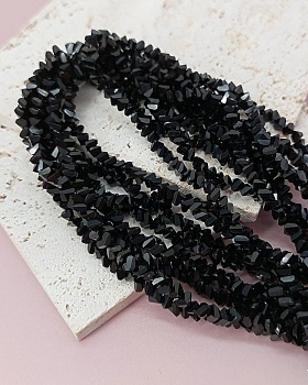 Нить 32 см Бусины алмазное стекло ок. 4 мм цвет черный (7338-4-ЧЕР) купить в Воронеже | Заказать в интернет-магазине Viva Beads
 Нить 32 см Бусины алмазное стекло ок. 4 мм цвет черный (7338-4-ЧЕР) купить в Воронеже | Заказать в интернет-магазине Viva Beads