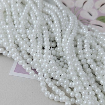 Нить 76 см Бусины ок. 4-4.5 мм имитация жемчуга, стекло (3256-4) купить в Воронеже | Заказать в интернет-магазине Viva Beads
 Нить 76 см Бусины ок. 4-4.5 мм имитация жемчуга, стекло (3256-4) купить в Воронеже | Заказать в интернет-магазине Viva Beads