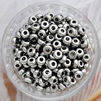 10 шт. Бусина разделитель диск 3.8x1.9 мм нержавеющая сталь (8882-4) купить с доставкой по России | Интернет-магазин Viva Beads