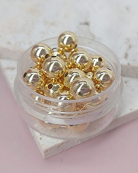 1 шт. Бусина шар 8 мм позолота (8131-З) купить в Воронеже | Заказать в интернет-магазине Viva Beads
