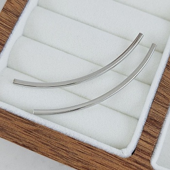 Бусина разделитель 53х2 мм трубочка с квадратным сечением, родиевое покрытие (10226-50-Р) купить с доставкой по России | Интернет-магазин Viva Beads