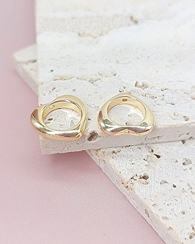 Рамка для бусин Сердце 12х13 мм позолота 14К (8022-З) купить в Воронеже | Заказать в интернет-магазине Viva Beads
