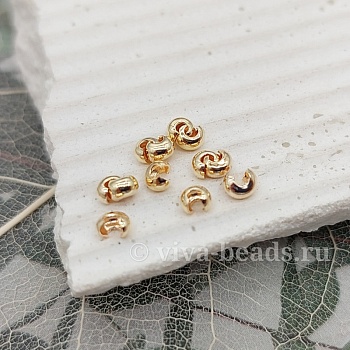 1 шт. Декоративные укрывные бусины кримпы 2 мм позолота (6893-З) купить в Воронеже | Заказать в интернет-магазине Viva Beads
 1 шт. Декоративные укрывные бусины кримпы 2 мм позолота (6893-З) купить в Воронеже | Заказать в интернет-магазине Viva Beads