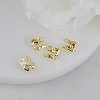 1 шт. Каллоты для цепочки из шариков до 3 мм позолота 14К (7913-З) купить с доставкой по России | Интернет-магазин Viva Beads