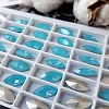 Кристалл Navette 15 х 7 мм хрустальное стекло Aqua Opal (4636) купить в Воронеже | Заказать в интернет-магазине Viva Beads
