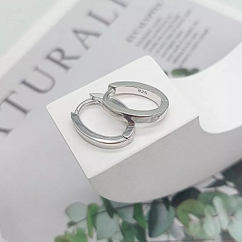 Швензы овальные / бублики, конго / 16х13х3 мм родиевое покр.(7709-Р)