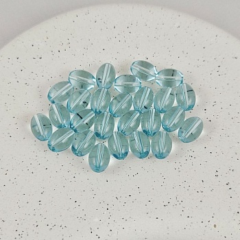 10 шт. Бусина овальная ок. 8х11 мм голубой, хрустальное стекло (9466-ГОЛ) купить в Воронеже | Заказать в интернет-магазине Viva Beads
