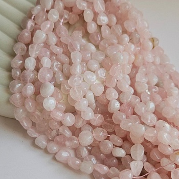 Нить 38 см Розовый кварц фри форм /галтовка/ 6-8.5 мм (8108) купить в Воронеже | Заказать в интернет-магазине Viva Beads
