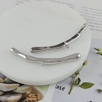 УЦЕНКА Бейл коннектор 63x16x6 мм, родиевое покрытие (9877-Р-60-УЦ) купить в Воронеже | Заказать в интернет-магазине Viva Beads
