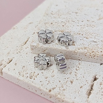 1 шт. Бусина /разделитель/ Клевер 8х4.2 мм родиевое покр. (7881-Р) купить в Воронеже | Заказать в интернет-магазине Viva Beads
