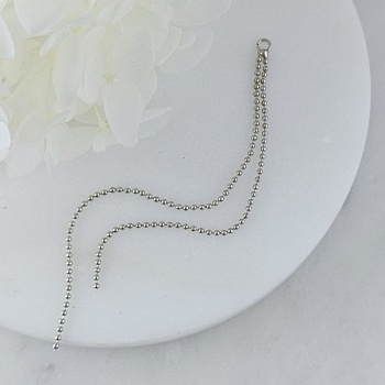 Подвеска с цепочками 9 см родиевое покрытие (10213-Р) купить с доставкой по России | Интернет-магазин Viva Beads