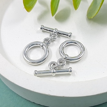 УЦЕНКА Замок тоггл, кольцо 12.5 мм, палочка 16.7 мм, родиевое покрытие (4882-Р-УЦ)