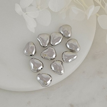 Бусина разделитель 10х8.6х4.7 мм свободной формы, родиевое покрытие (6857-Р) купить с доставкой по России | Интернет-магазин Viva Beads