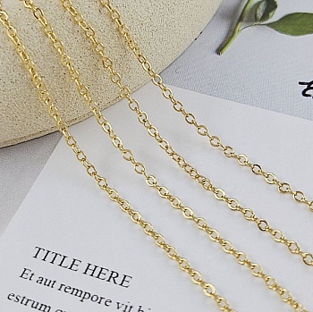 50 см Цепь тонкая 1.7 мм позолота 18К (6672/1.7-З) купить в Воронеже | Заказать в интернет-магазине Viva Beads
