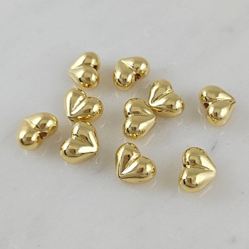 УЦЕНКА 1 шт. Бусина разделитель Сердце 7.5х10х5.3 мм, позолота 14К (10108-З-УЦ)