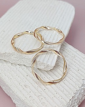 УЦЕНКА Кольцо коннектор витое 30 мм позолота (8156-30-З-УЦ) соединительные колечки и кольца-коннекторы купить с доставкой по России | Интернет-магазин Viva Beads