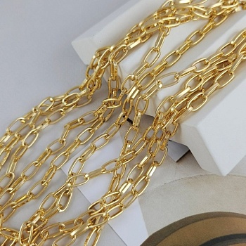 46 см Цепь якорная овальная, звено 5.5х11 мм, позолота 18К (9616-З) купить в Воронеже | Заказать в интернет-магазине Viva Beads
 46 см Цепь якорная овальная, звено 5.5х11 мм, позолота 18К (9616-З) купить в Воронеже | Заказать в интернет-магазине Viva Beads