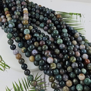 Нить 38 см Агат индийский натуральный ок. 10 мм бусина гладкий шар (9451-10) купить в Воронеже | Заказать в интернет-магазине Viva Beads
