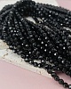 Нить 19 см Агат черный 4 мм граненый (7808-4) купить в Воронеже | Заказать в интернет-магазине Viva Beads
