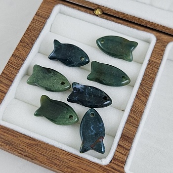 Подвеска Рыба 22х11.6х6 мм, индийский агат (9191-ИГ) для бижутерии купить с доставкой по России | Интернет‑магазин Viva Beads