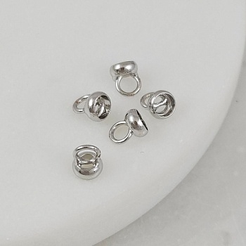 1 шт. Концевик кольцо 5.5х4.4 мм, родиевое покрытие (10192-Р) купить с доставкой по России | Заказать в интернет-магазине Viva Beads
