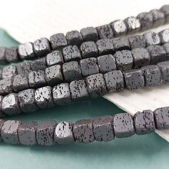 8 шт. Гематит (гематин) 6х6 мм куб (4415)	 купить в Воронеже | Заказать в интернет-магазине Viva Beads
